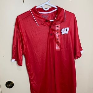 UW Madison Athletic polo badgers Champion medium